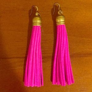 Hot pink tassel Earrings